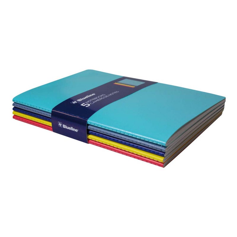 Rediform Blueline 5 Notebooks Pack, assorted - Image 4